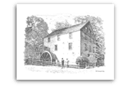 Colvin Run Mill Drawing